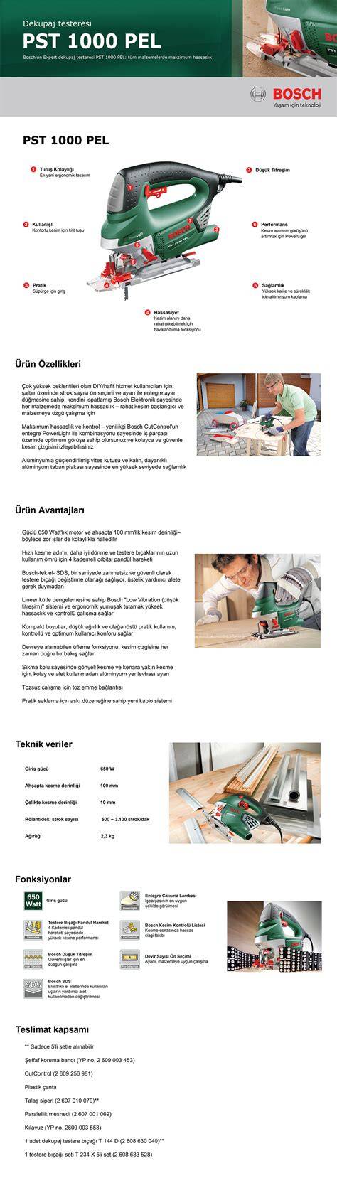 Technické parametre Bosch PST 1000 PEL