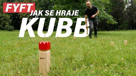 ukážka hry Kubb na trávniku