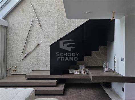 Moderné schodisko s betónovou stierkou