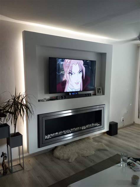 TV stena s LED podsvietením
