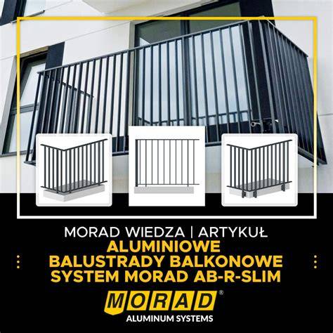 Hliníkové balkónové zábradlie MORAD AB-R SLIM