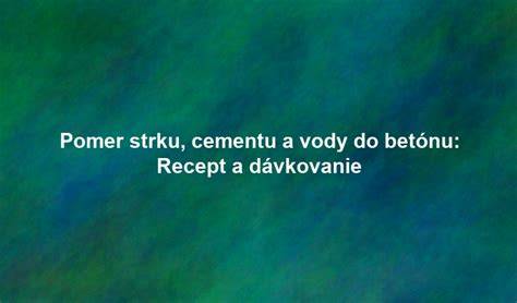 Zloženie bežného betónu