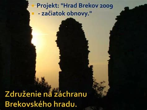 Združenie na záchranu Brekovského hradu pri práci