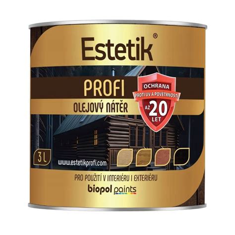 Drevo ošetrené olejovým náterom Estetik Profi