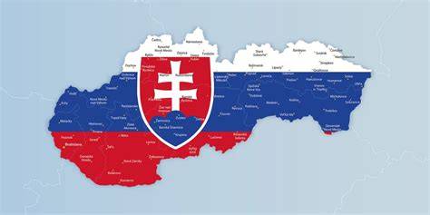 Mapa Slovenska s označením Košíc a Bratislavy ako potenciálnych dejísk MS v hokeji