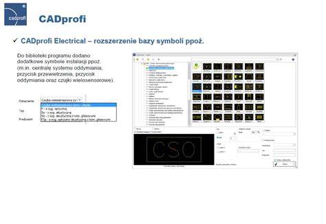 Rozhranie CADprofi Electrical s knižnicou symbolov