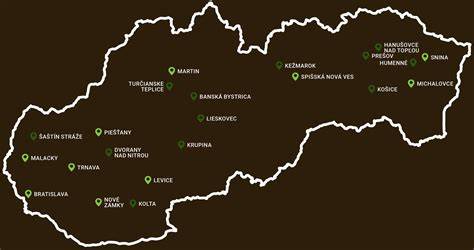 Mapa predajných miest