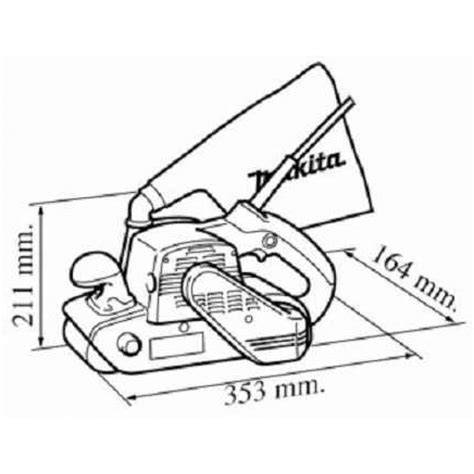 Detail pásovej brúsky a jej brúsneho pásu