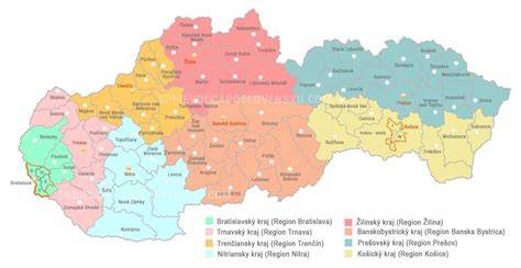 Mapa predajných miest fasádnych obkladov na Slovensku