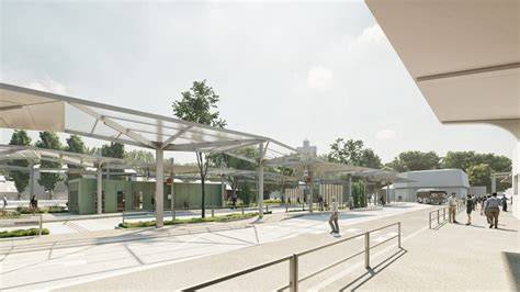 Vizualizácia modernizovaného interiéru čakárne autobusovej stanice