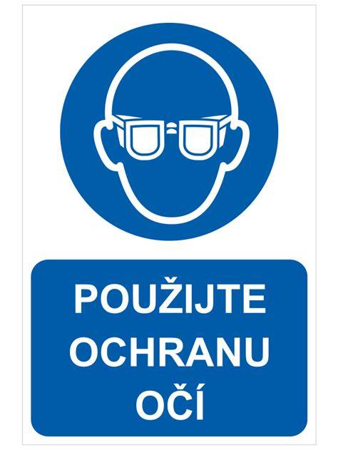 Piktogramy pre ochranu očí a dýchacích ciest pri práci