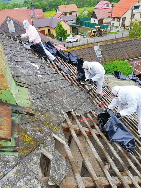 Schéma kontrolovaného pásma pri likvidácii azbestu