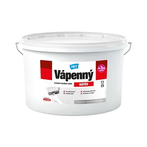 Vápenný náter aplikovaný na stenu