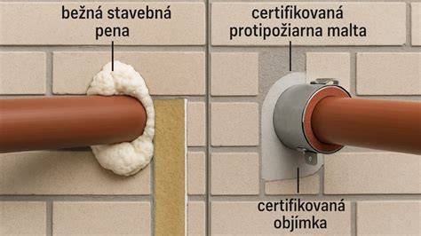 Certifikované protipožiarne prestupy pre potrubia