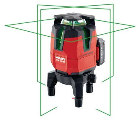 Hilti multilíniový laser v interiéri