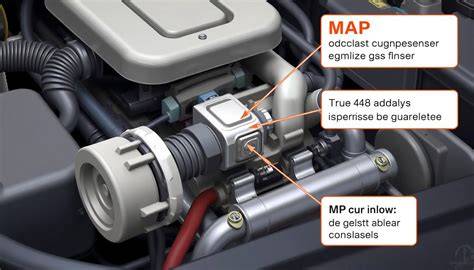 Typické umiestnenie MAP senzora na motore Fiat