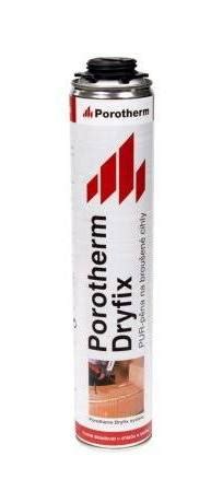 Aplikácia PUR peny DRYFIX extra na tehly Porotherm