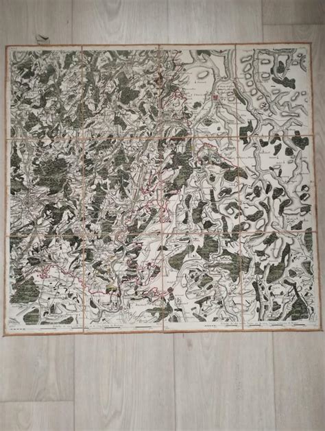 Historická mapa Liptovskej Kokavy a okolia z 18. storočia