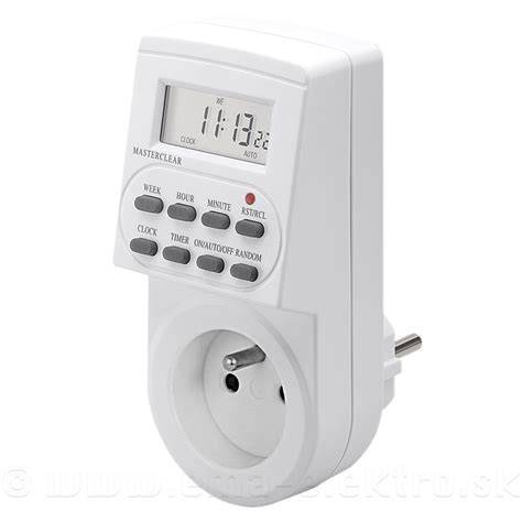 Elektronické spínacie hodiny do zásuvky