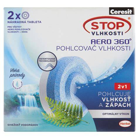 Produktové balenie Ceresit Stop vlhkosti Aero náhradné tablety 2 x 450 g Neutral