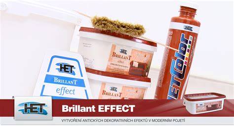 Aplikácia dekoračného náteru Brillant Effect štetcom a stierkou
