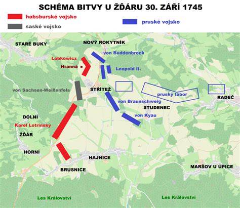 Mapa bojiska pri Rozhanovciach
