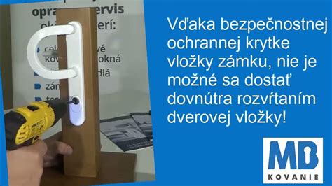 Schéma bezpečnostného kovania s prekrytím vložky proti odvŕtaniu a sekaniu