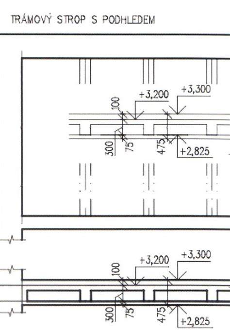 Detail rebríkového monolitického stropu
