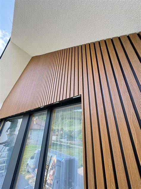 Detailná štruktúra WPC fasádneho obkladu s imitáciou dreva
