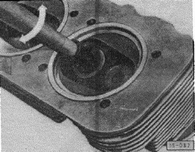 Lapovanie ventilu v sedle