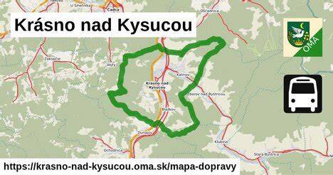 Mapa Krásna nad Kysucou
