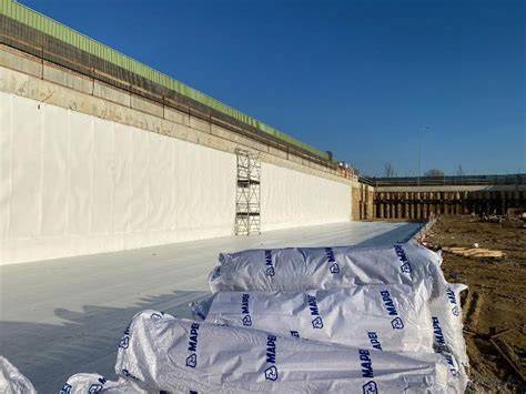 Štruktúra polyuretánovej hydroizolačnej membrány