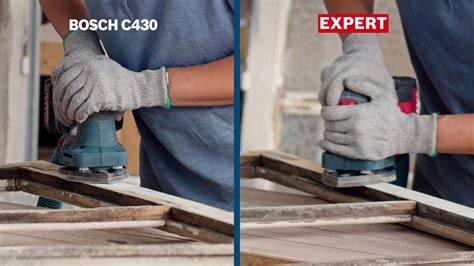 Rozdiel medzi bežným a inovatívnym brúsnym papierom (Bosch EXPERT C470)