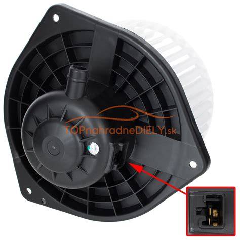 Umiestnenie ventilátora kúrenia pod palubnou doskou Peugeot 406