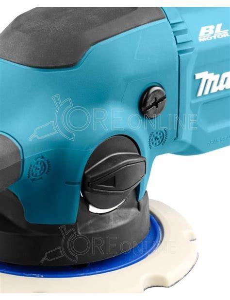 Detail excentrickej leštičky Makita PO6000C s ergonomickými úchopmi