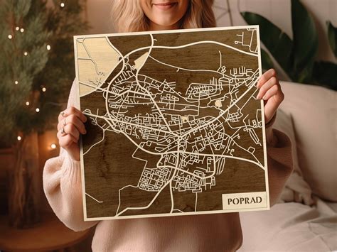 Mapa Popradu s vyznačenými stavebninami