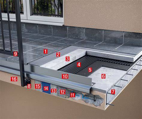 Detailná schéma rekonštrukcie balkónovej konštrukcie