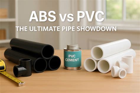 Porovnanie potrubí ABS a PVC