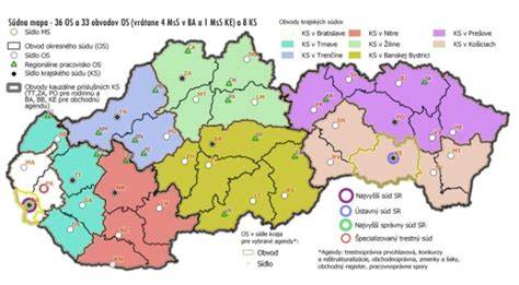 Mapa klientskych centier okresných úradov na Slovensku