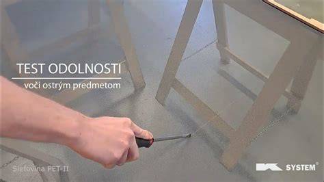 Zraniteľnosť linolea voči ostrým hranám a ťažkým predmetom