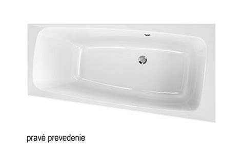 Biela akrylátová vaňa Kolo Modo 170x75 cm s odtokom v strede