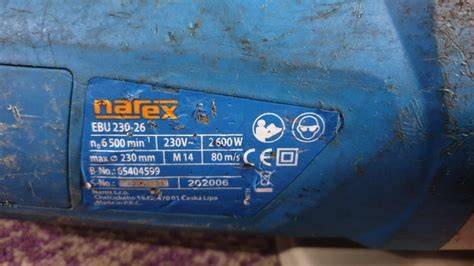 Detailná schéma výkonného motora uhlovej brúsky Narex EBU 230-26