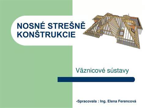 Príklad väznicovej krovovej sústavy