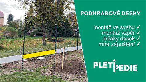Montáž podhrabovej dosky pod plotom