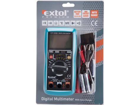 Multimeter Extol Premium s meracími káblami