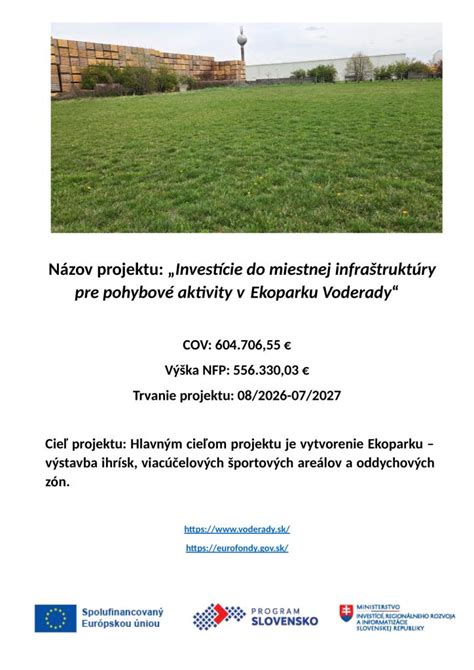 Financovanie projektu a investície do cestnej infraštruktúry