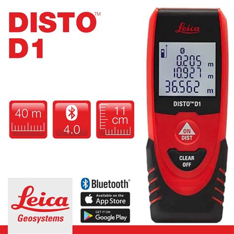 Leica DISTO D1 s prepojením na smartfón pomocou aplikácie