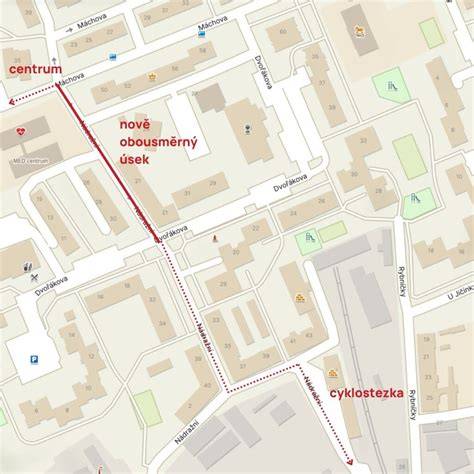 Mapa ulice Komenského v Humennom