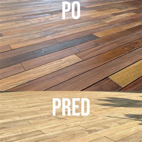 Opotrebované parkety pred a po renovácii