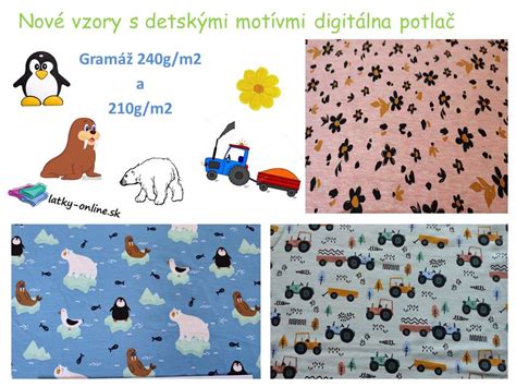 Detail modrého PVC obrusu s detskými motívmi